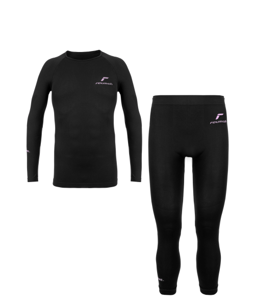 Reusch Underwear Set Lady 3_4 Pants WARM 6340008 7715 black pink 1